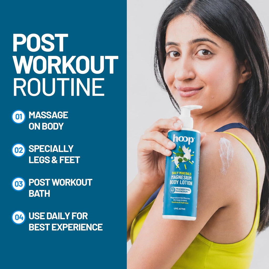 Hoop Magnesium Body Lotion Daily Minerals | Relax Body Post Workout | 250ml