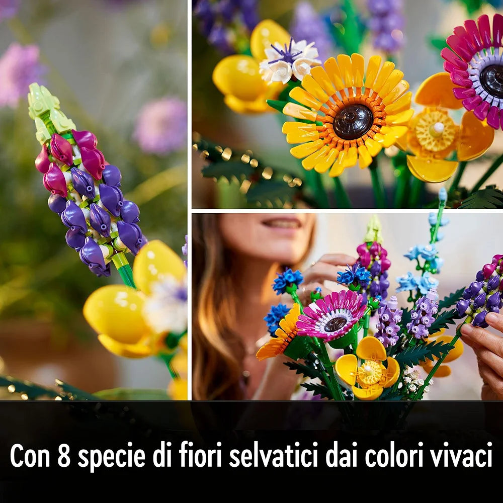 Lego Botanicals Wildflower Bouquet 10313 Building Set for Adults; A Wildflower Gift and an Immersive Project for Adults