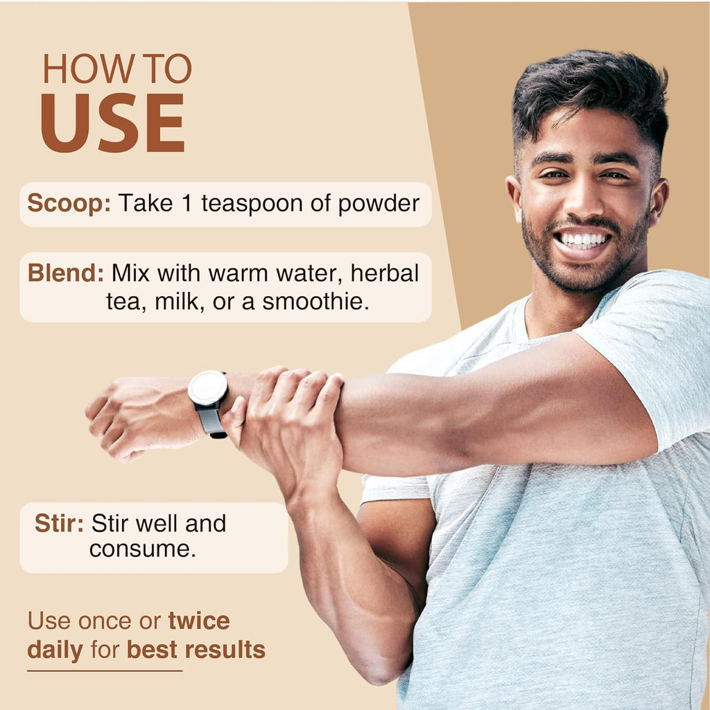 Ayouthveda Ashwagandha Powder Pure | May Support Muscle Recovery & Boost Energy Level | 200gm (Pack 1)