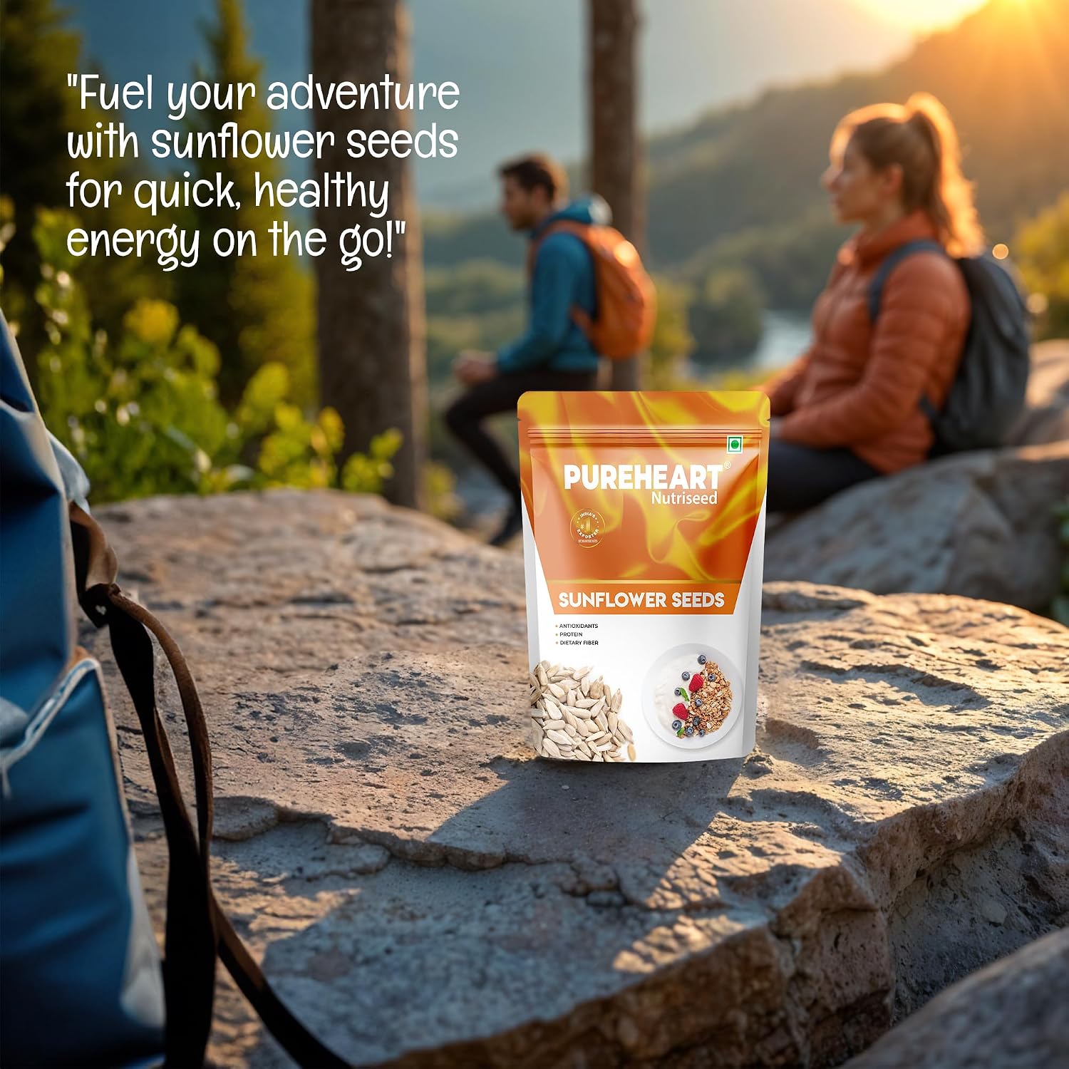 Pureheart Premium Raw Sunflower Seeds for Eating - Protein, Fibre and Antioxidants Rich Superfood for Heart Health, Immune Support, Healthy Diet Snack