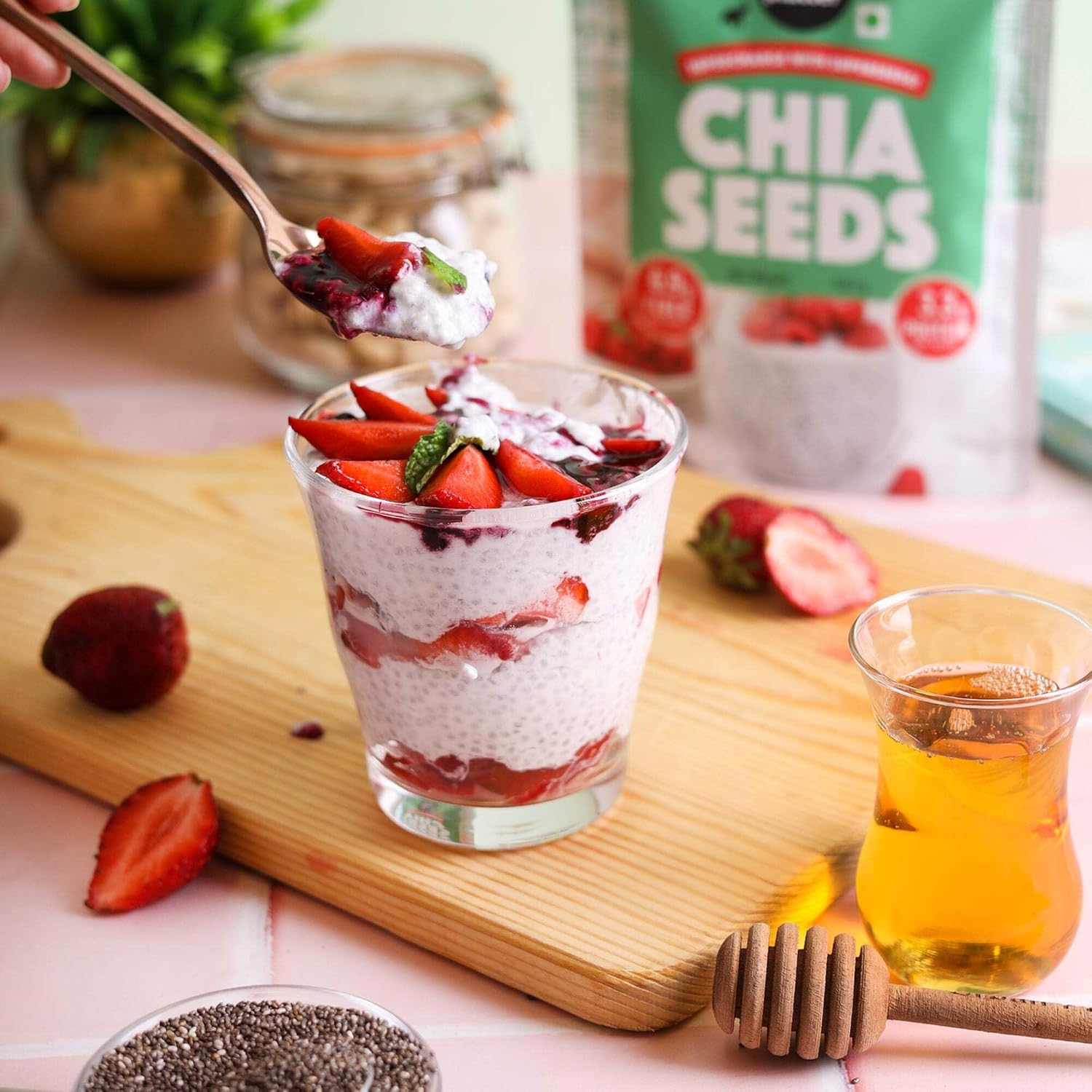 Urban Platter Black Chia Seeds, 500g (Rich in Omega-3, Fibre & Protein | Superfood)