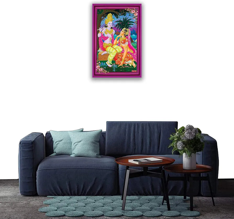 Rangoli MDF Wall Stick Decorative Panel 12x18 Wall Art P-1 Design-19