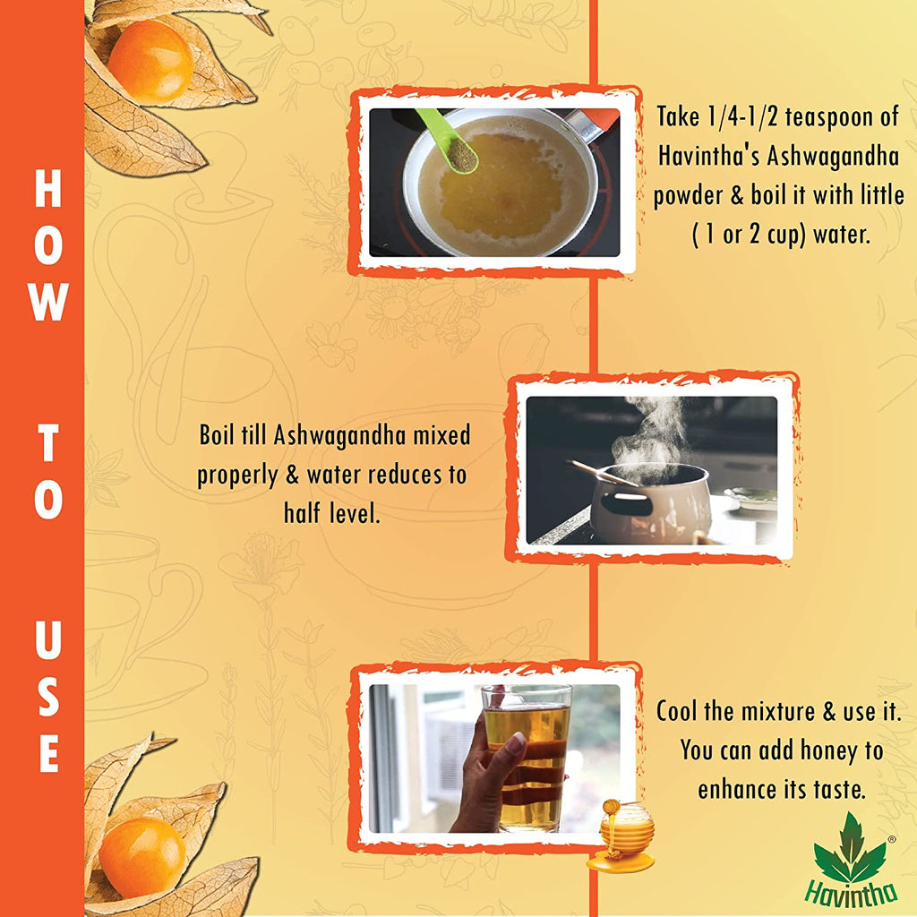 Havintha Ashwagandha Root Powder - 100 gms