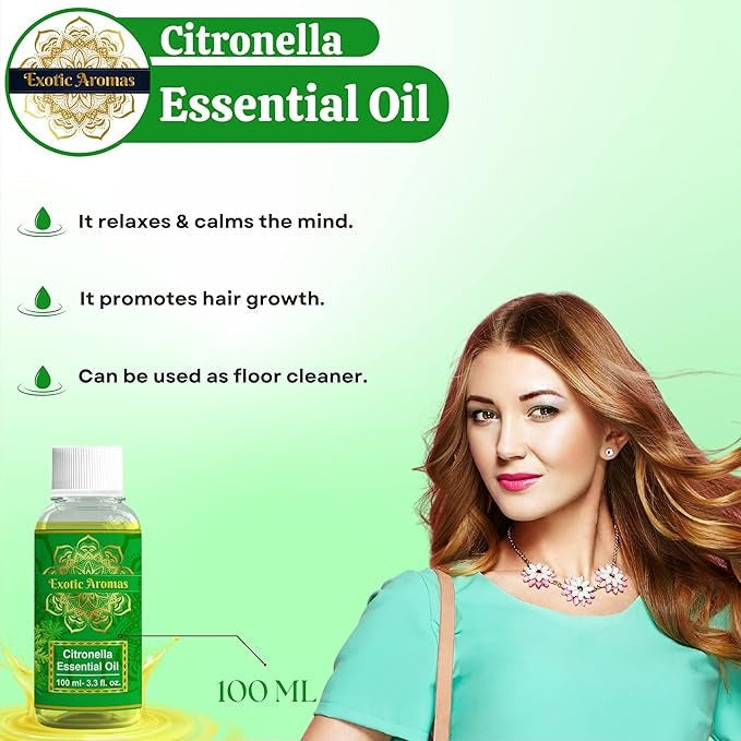 Exotic Aromas Citronella Essential Oil - 100 ml