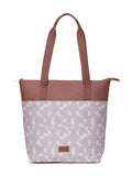 Zouk Printed Women's Jute Handcrafted & Leather Everyday Tote Bag
