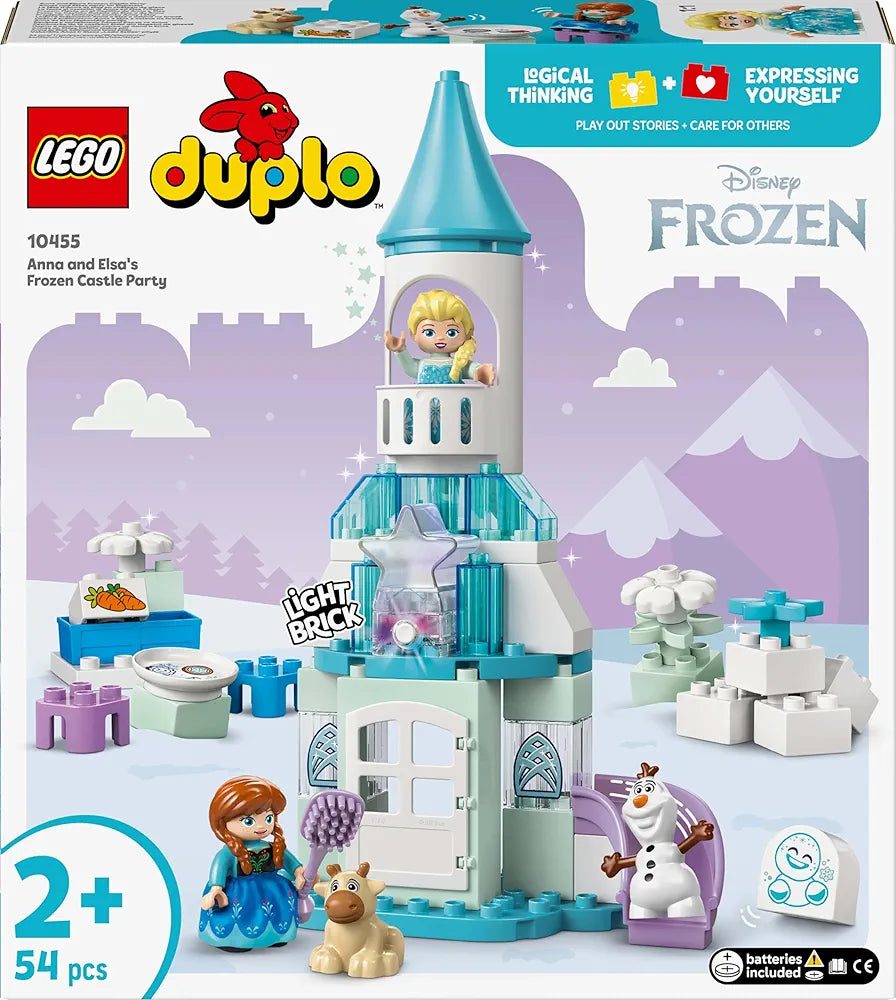 Lego Duplo Disney Anna and Elsa’s Frozen Castle Party Buildable Toddler Toy 10455 Building Blocks Toys for 2+ Gift for Boys and Girls