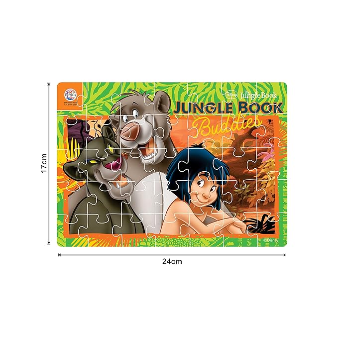 Ratna's 4 in 1 Jigsaw Puzzle 140 Pieces for Kids | 4 Jigsaw Puzzles 35 Pieces Each | Jungle Book