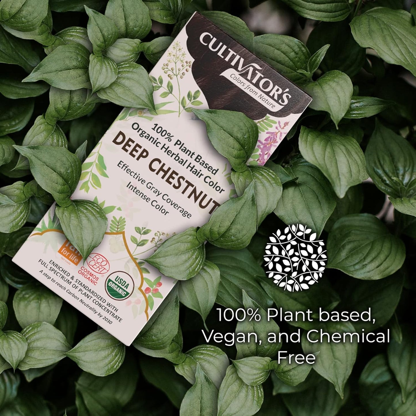 Cultivator's Deep Chestnut Organic Herbal Hair Colour - 100 gms