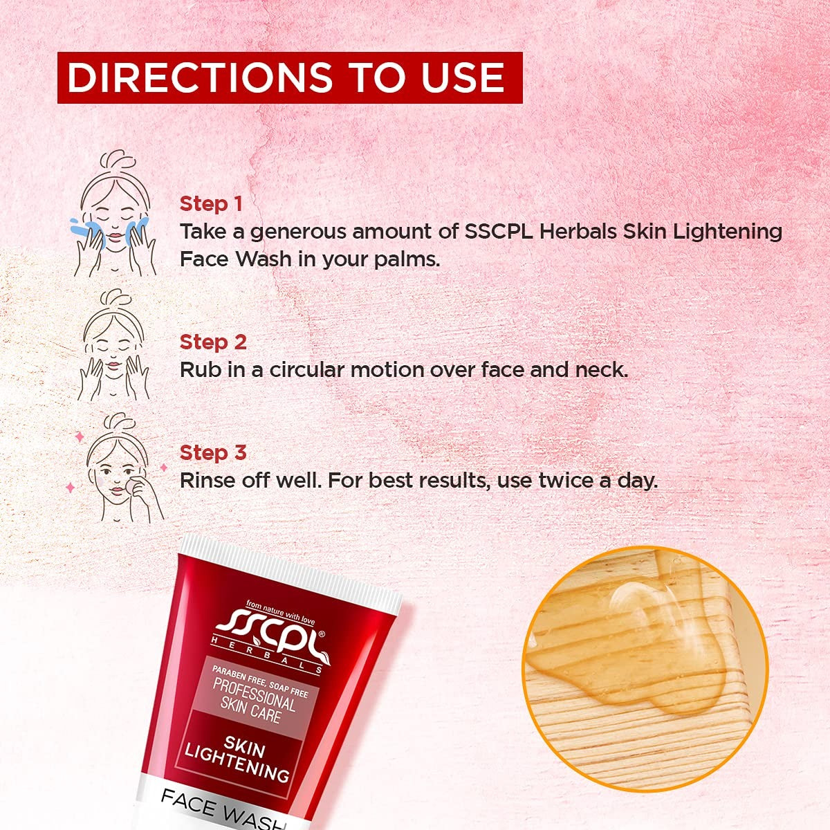 Sscpl Herbals Skin Lightening Face Wash - 100 gms (Pack of 2)