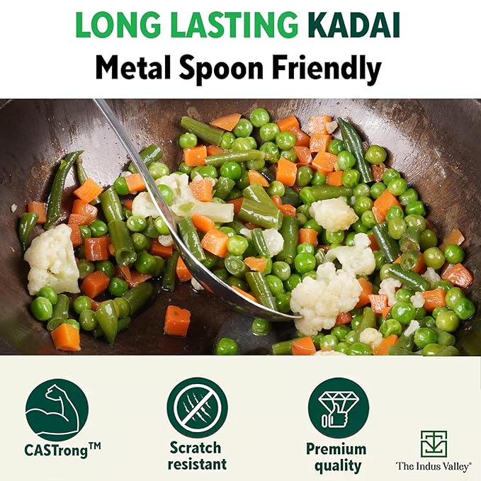 The Indus Valley Super Smooth Cast Iron Kadai