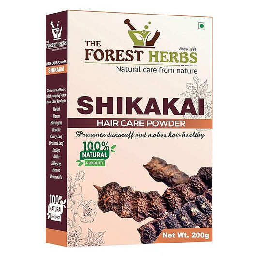Forest Herbs 100% Natural Organic Shikakai Powder - 200 gms