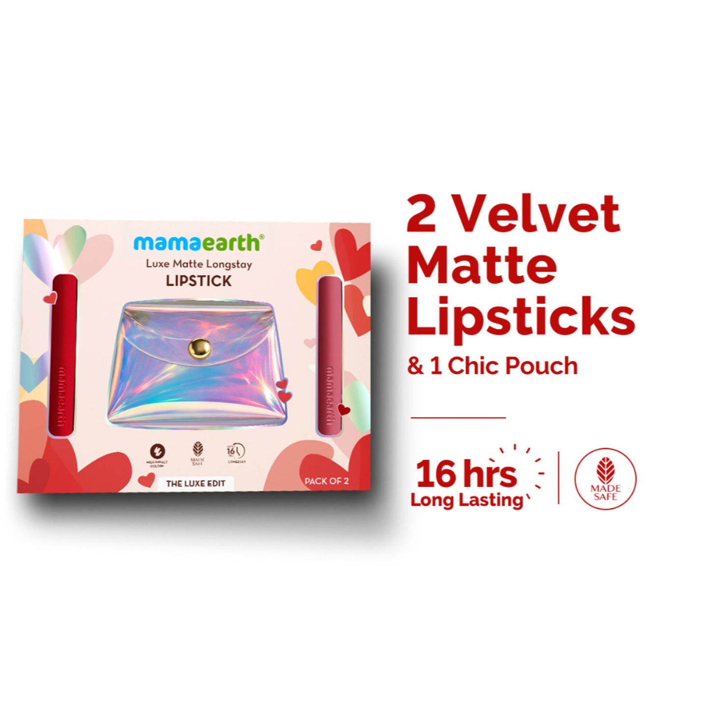 Mamaearth Luxe Matte Longstay Lipstick Pack Of 2