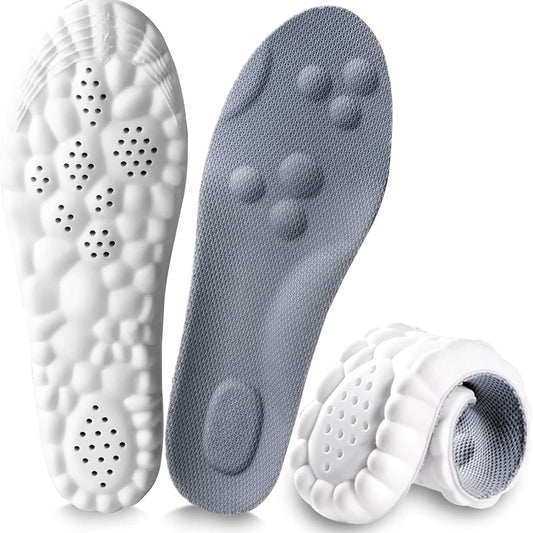 Purastep Memory Foam Shoe Insole, Shock Absorption Sports Inserts Anti-Slip Cropable Insoles Arch Support Orthotic Insoles Soft Elastic Insoles for Men Women | UK 7-8 | 1 Pair