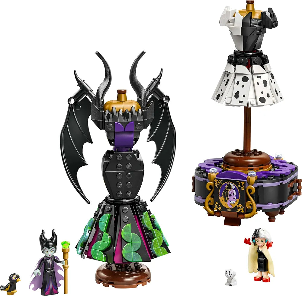Lego Disney Villains Maleficent’s and Cruella De Vil’s Dresses 43262 Building Blocks Toys for 9+ Gift for Boys and Girls