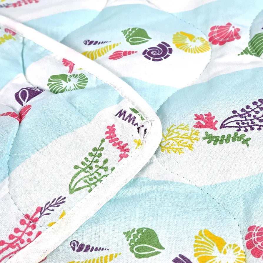Divine Casa 120 GSM Cotton Single Bed Comforter Soft & Lightweight Reversible All-Season Blanket Colour Cosmic Sky