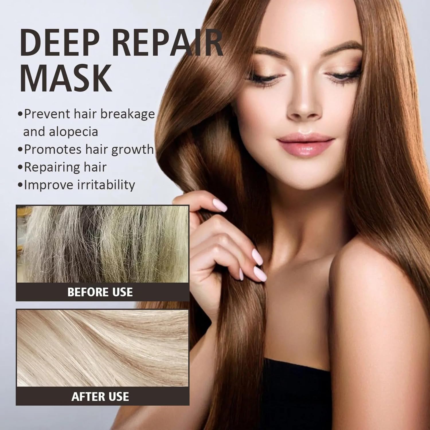 Smartdrops Hair Mask | Hair Mask for Frizzy Hair | Keratin Hair Mask | Pre-Shampoo hair mask with Rosemary Mint, Hibiscus, Amla, Flaxseed for Thick & Long Hair 200g