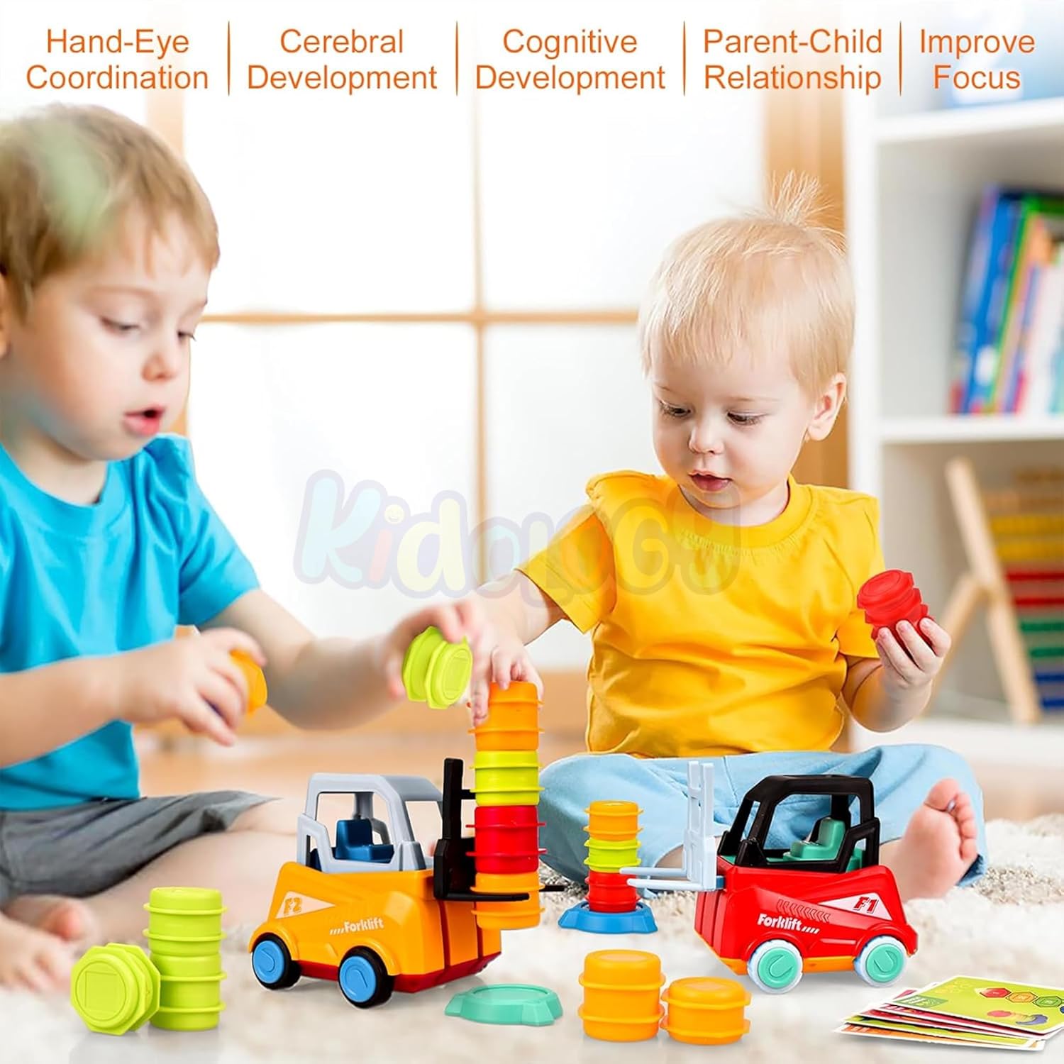 Kidology Engineer Forklift Transport Toy Multicolor