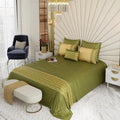 Stoa Paris Crown of Versailles 6 Piece Bedsheet Set Colour Olive