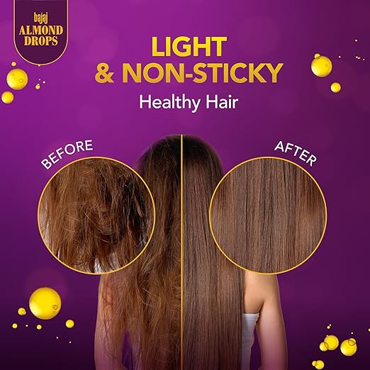 Bajaj Almond Drops Hair Oil Enriched with 6X Vitamin E - 190 ml