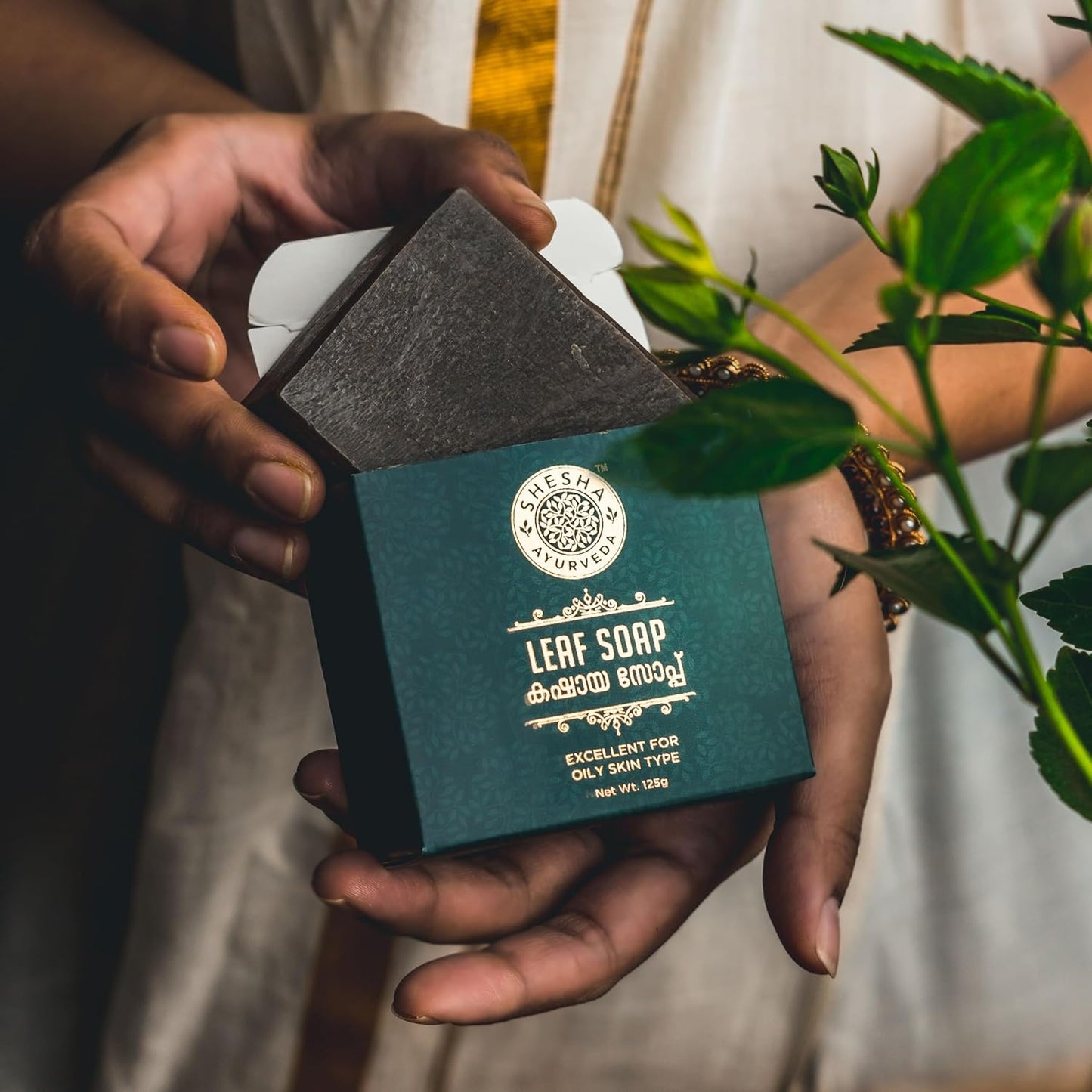 Shesha Naturals Ayurveda Leaf Soap - 125 gms