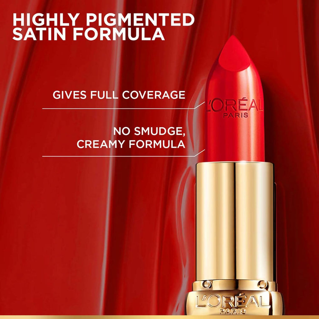 Lâ€™OrÃ©al Paris Color Riche Satin Lipstick- 125 Maison Marais, 4.3 gm