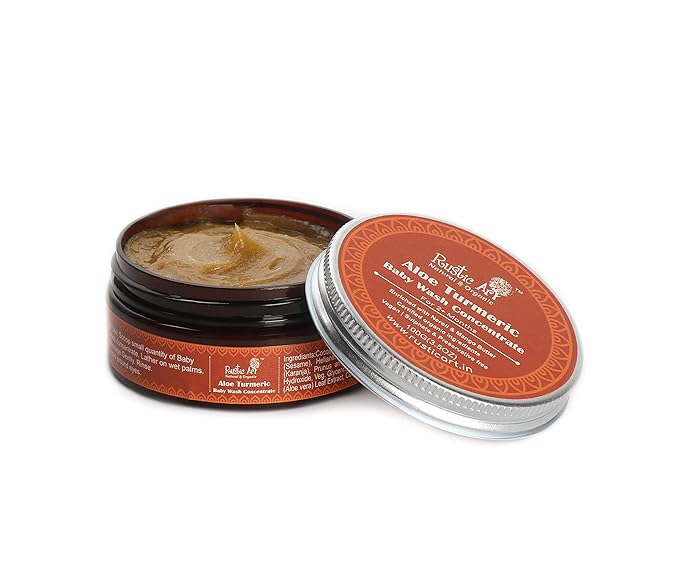Rustic Art Organic Aloe Turmeric Baby Wash - 100 gms