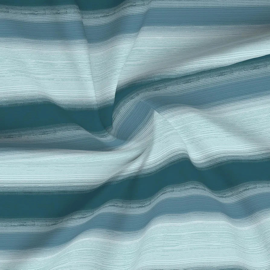 Layers Duracount Bedsheet Set for All Seasons Lightweight 225 CVC King Size Blue Duracount