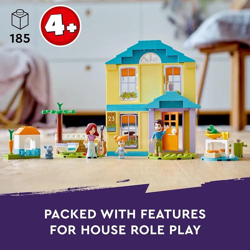 Lego Friends Paisley’s House 41724 Building Toy Set; A Gift for Kids Aged 4+; Comes with 3 Mini-Dolls
