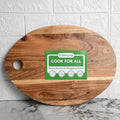 Femora Vegetable Acacia Wood Chopping Board Anti Bacterial Seasoned With Organic Mineral Oil Oval Shape | 39 X 28 Cm