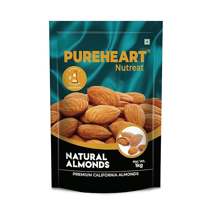 Pureheart Nutreat Natural Almonds - 1 kg