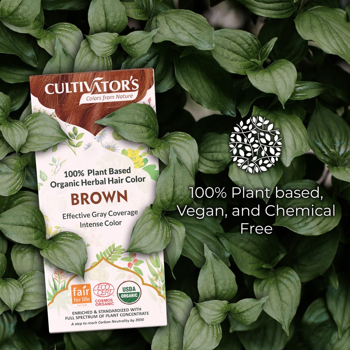 Cultivator's Brown Organic Herbal Hair Colour - 100 gms