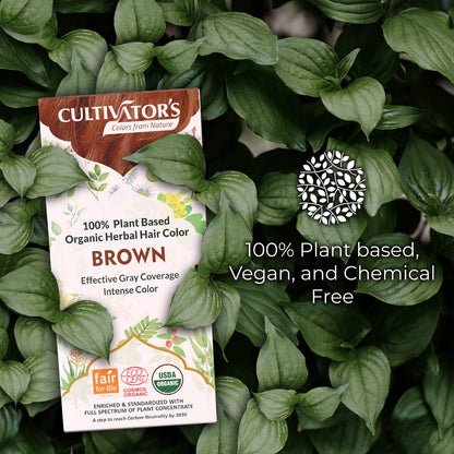 Cultivator's Brown Organic Herbal Hair Colour - 100 gms