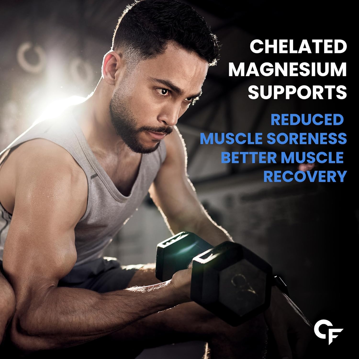 Carbamide Forte Chelated Magnesium Glycinate 2000mg Per Serving Supplement - 10 Veg Tablets (Pack of 2)