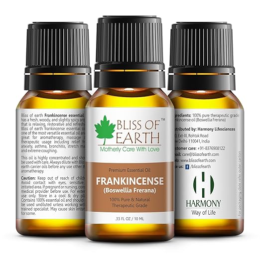 Bliss of Earth Pure Frankincense Essential Oil - 10 ml