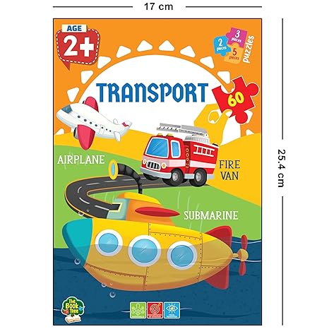 The Book Tree Transport Puzzle for Kids 60 Pieces Captivating Illustrations Educational & Fun Learning