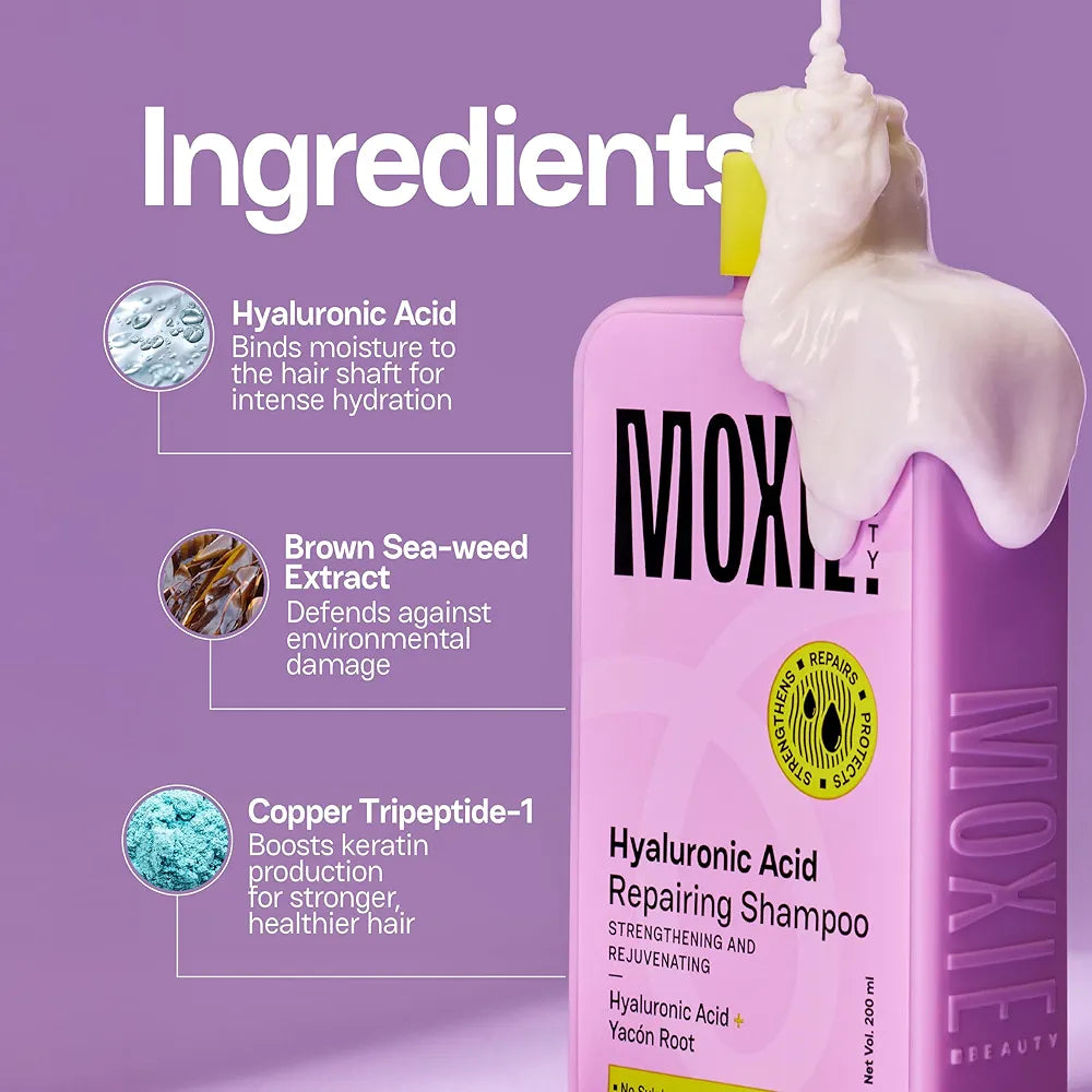 Moxie Beauty Hyaluronic Acid Repair Shampoo - 200 ml