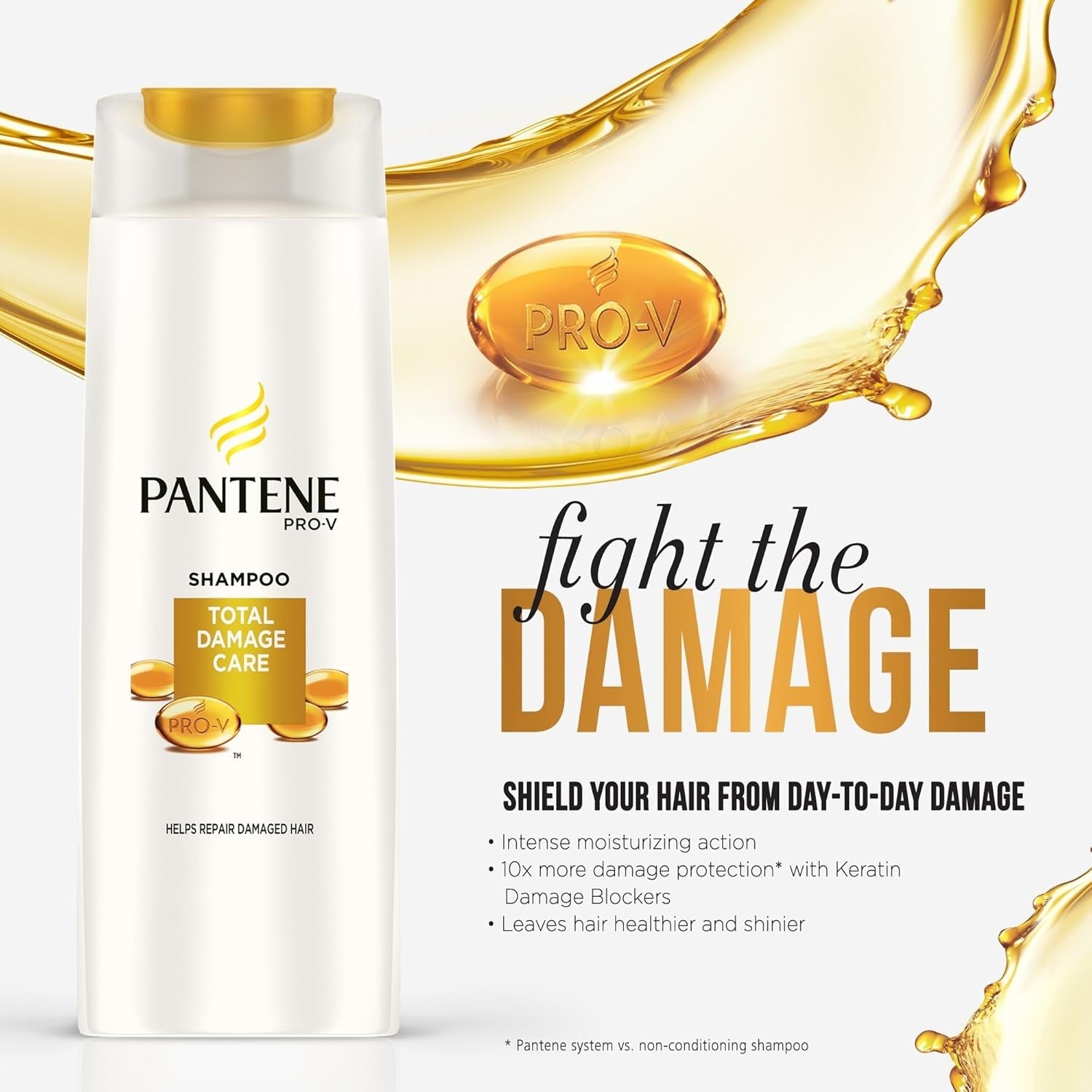 Pantene Total Damage Care Shampoo - 180 ml