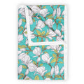 Divine Casa Floret 100% Cotton Double Dohar 120 GSM Soft & Lightweight Throw BlanketColour Meadow Green