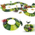 Kidology Flexible Dinosaur World Road Race Track for Kids