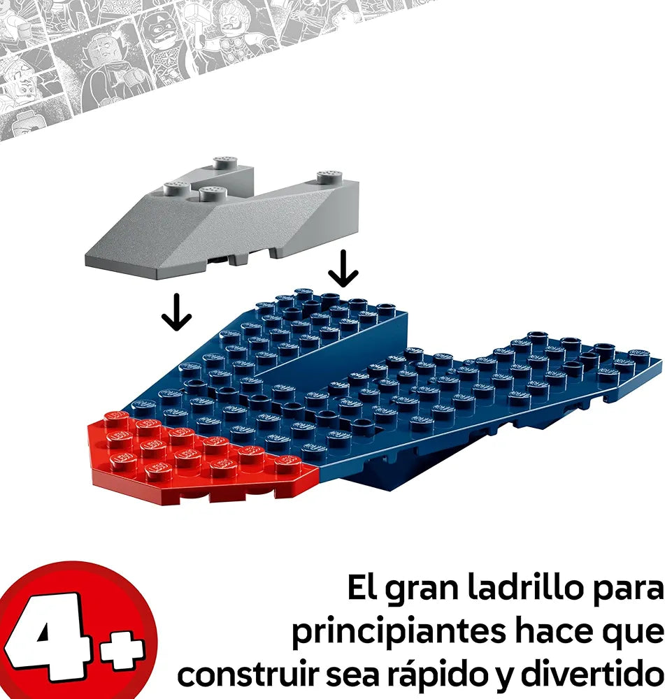 Lego Marvel Captain America vs. Thanos with 2 Minifigures 76319 Building Blocks Toys for 4+ Gift for Boys and Girls
