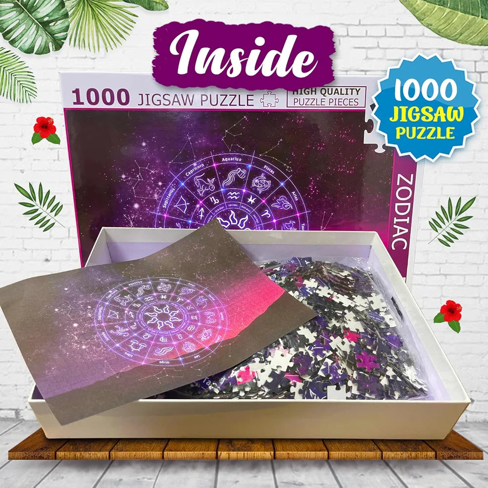 Hello Friend Zodiac Constellations Jigsaw Puzzle 1000 Piece Puzzle Astrology & Star Map Brain Game