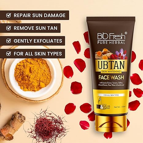 Biofresh Herbals Ubtan Face Wash - 120 ml Each (Pack of 3)