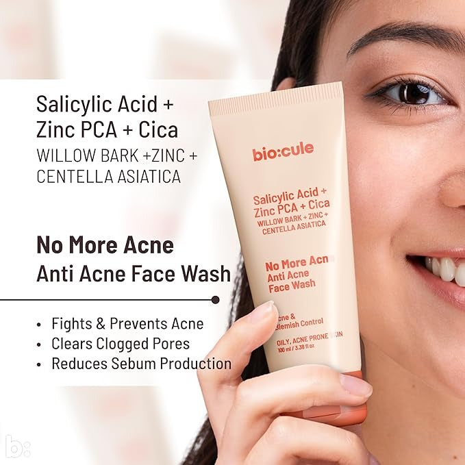 Biocule No More Acne Face Wash for Acne - 100 ml