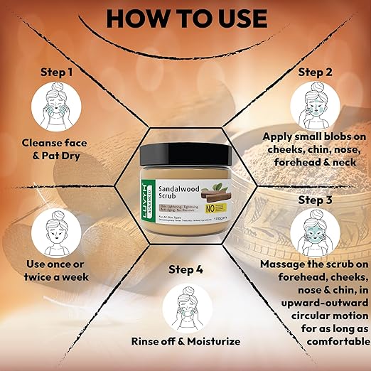 Luvyh Sandalwood Face Scrub - 100 gms