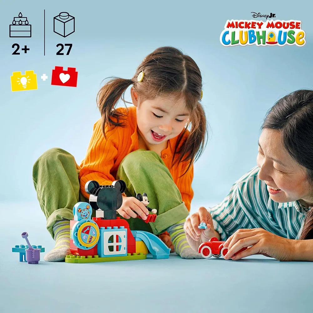 Lego Duplo Disney Mickey Mouse Clubhouse & Car Building Kit 10454 Building Blocks Toys for 2+ Gift for Boys and Girls