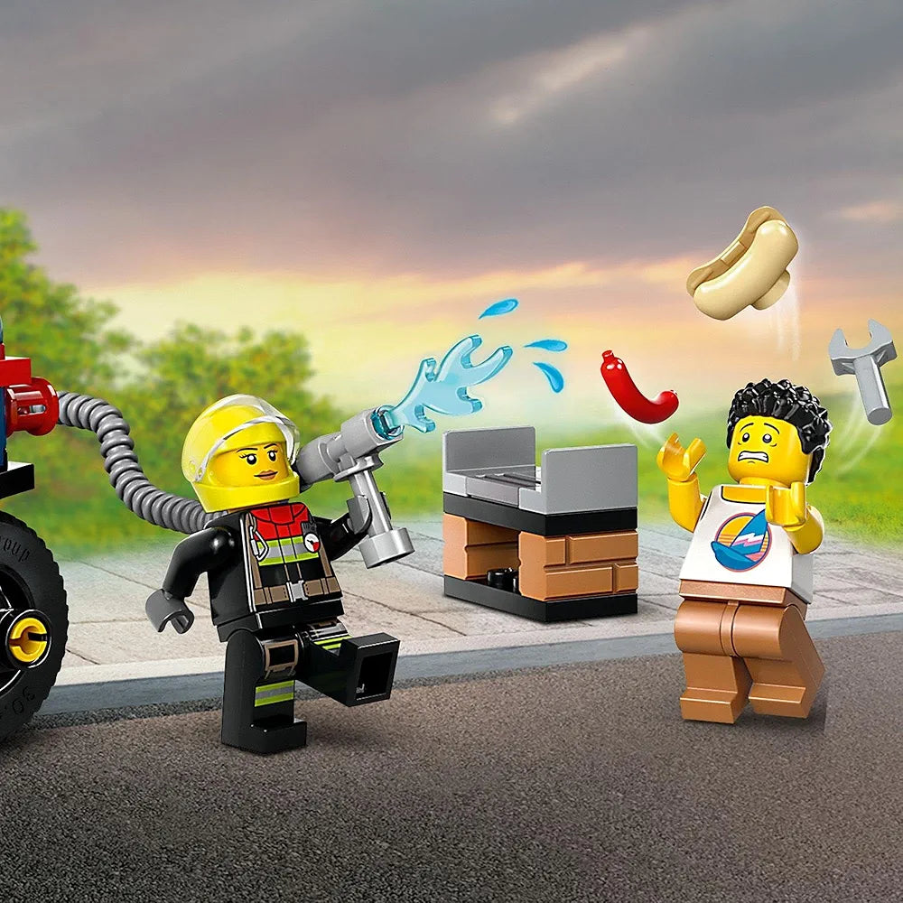 Lego City Fire Rescue Motorcycle Building Set 60410