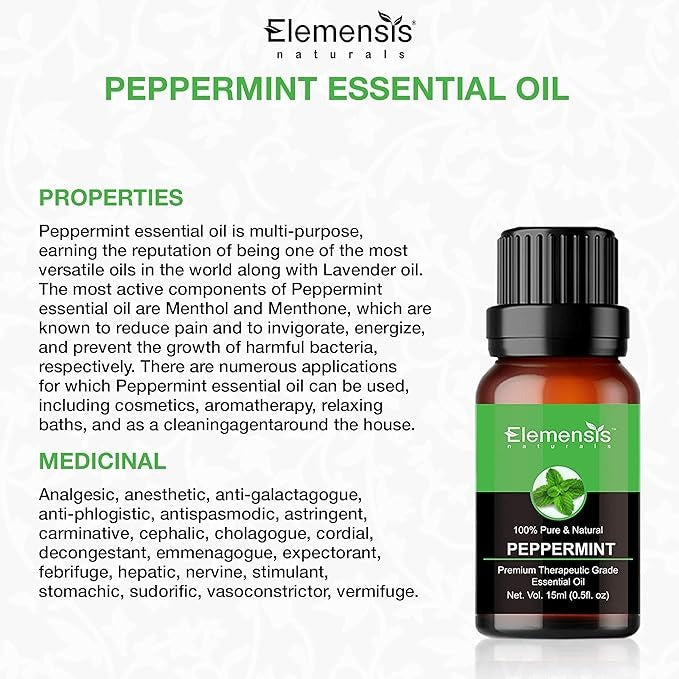 Elemensis Naturals Peppermint Essential Oil - 15 ml