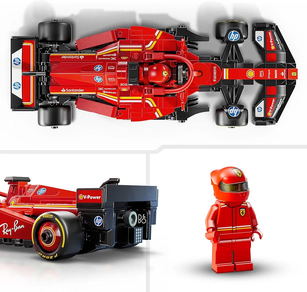 Lego Speed Champions Ferrari SF-24 F1 Race Car Driver Set 77242 Building Blocks Toys for 10+ Gift for Boys and Girls