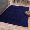Ishro Home Premium Fuzzy Shag Carpet For Hall Rugs For Living Room Carpets For Living Room Colour Blue 3x5 Fts