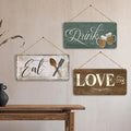 Kotart Kitchen Quotes Wooden Wall Art Hanging for Restaurant Bar Dianing Area 7